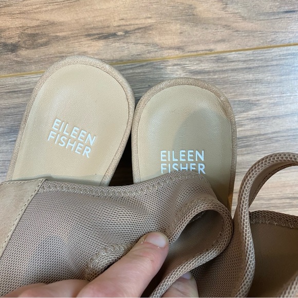 Eileen Fisher Kitten Block Heel Sling Back Sandal Women's 8.5‎ - Picture 3 of 9